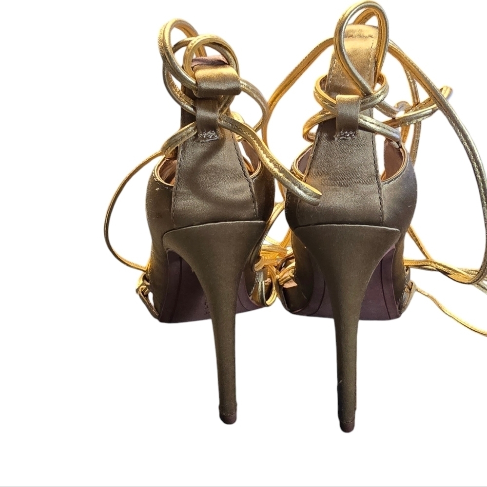 BCBGMAXAZRIA Esme Metallic Gladiator Sandal Sz. 7.5 - Picture 6 of 10